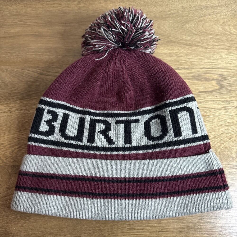 Burton Beanie Hat Pom Skiing Snowboarding Mountain Slope Sports Outdoor Gear